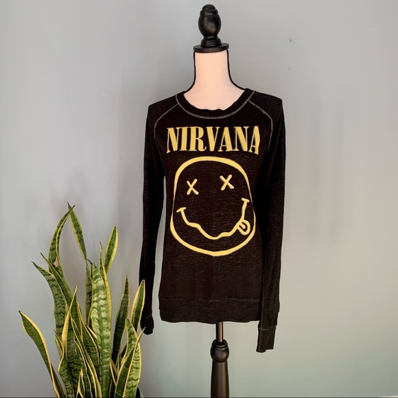 Target Tops - Nirvana • Long Sleeve Band Tee • Small